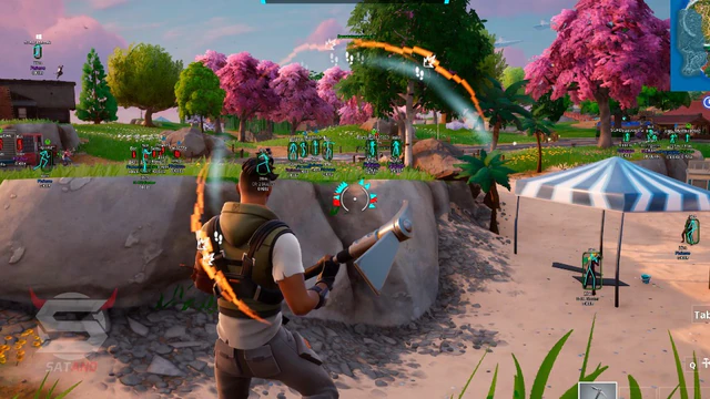 Stream-proof overlay setup for Fortnite — Fortnite cheat gameplay screenshot